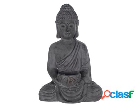 Figura Buda Gris de Resina 46*21*30cm Figura de Buda