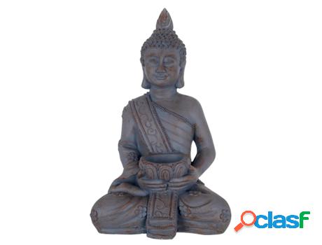 Figura Buda Gris de Resina 67*30*41cm Figura de Buda