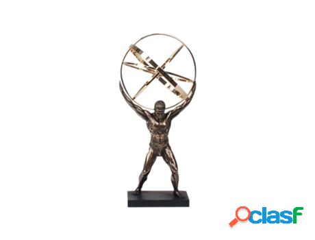 Figura De Atlas Color Bronce Figuras Bronce Colección