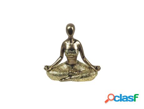 Figura Postura Yoga Figuras Bronce Colección Oriental