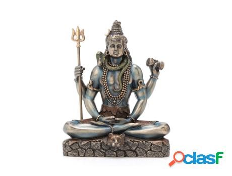 Figura Shiva Sentado Crudo de Resina 15*7*13cm Figura de