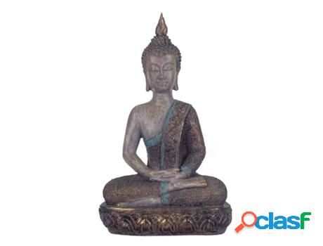 Figura buda Sentado Gris de Resina 30*11*18cm Figura de Buda