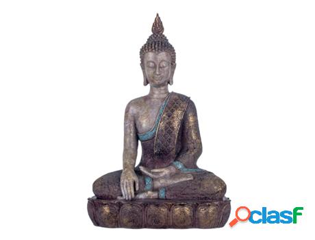 Figura buda Sentado Gris de Resina 38*14*25cm Figura de Buda