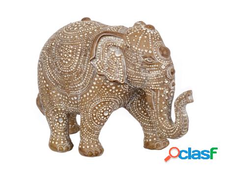 Figura de Elefante MArrón de Resina 17*9*25cm