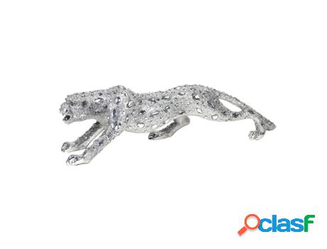 - Figuras Decorativas | Figura Decorativa Leopardo Plateado
