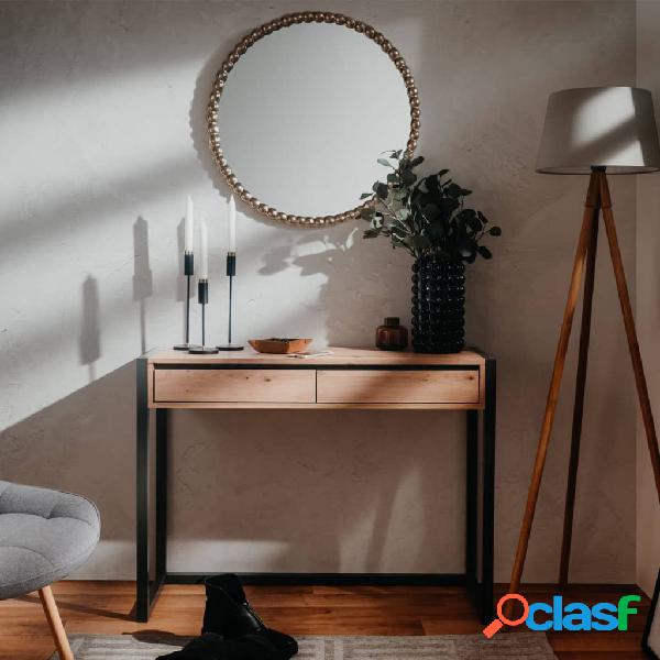 Finori Mesa consola Denver 44 color roble artesanal y gris