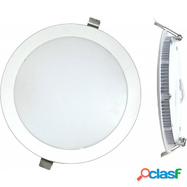 Foco Iluminacion Downlight Led Empotrable Plano 18W 6000K-Bl