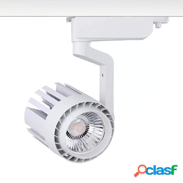 Foco led carril monofásico zor rail blanco 30w blanco