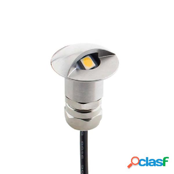 Foco pod led 1w ip67 acero inox blanco frío