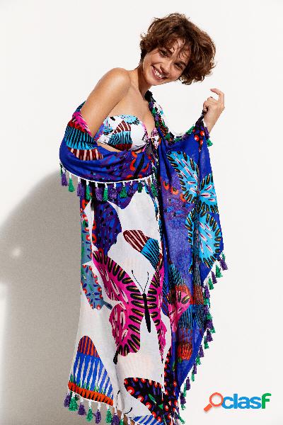 Foulard reversible mariposas
