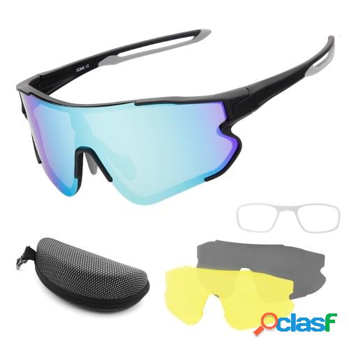 Gafas de ciclismo con 2 lentes intercambiables UV400 Gafas