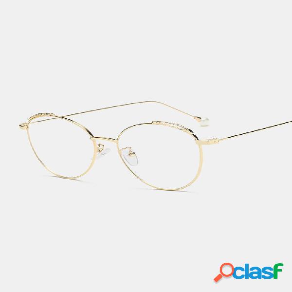 Gafas ópticas literarias retros pluma redonda gafas marco