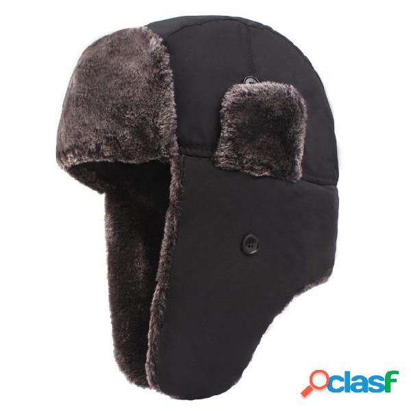 Gorra de trampero para hombre, gorra para nieve,