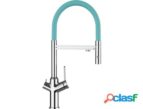 Grifo de cocina VIZIO 4 Vias Tubo Giratória 360° Cromado