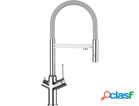 Grifo de cocina VIZIO 4 Vias Tubo Giratória 360° Cromado