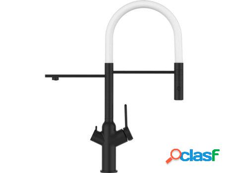 Grifo de cocina VIZIO 4 Vias Tubo Giratória 360° Negro