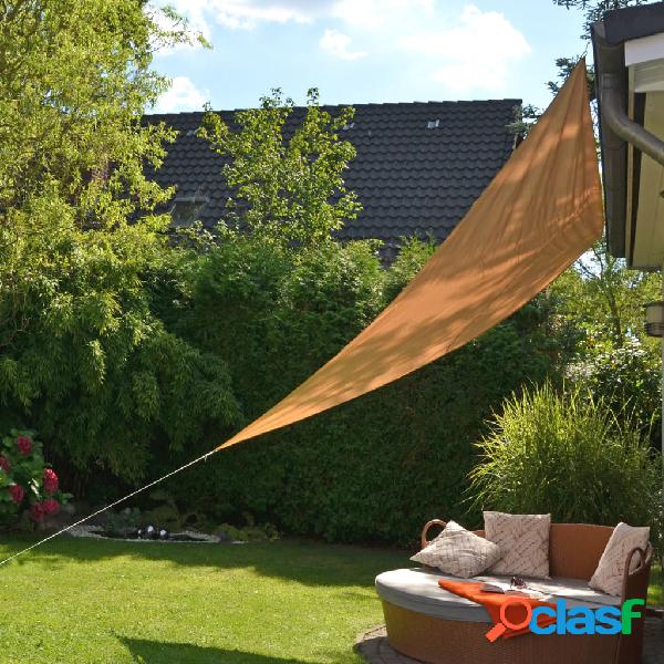 HI Toldo de vela triangular 3,6x3,6x3,6 m beige