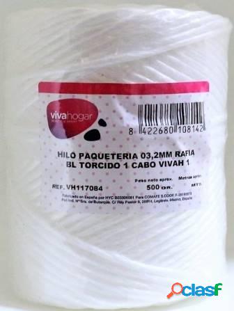 Hilo de paquetería Rafia Blanco Torcido 1 Cabo Vivahogar