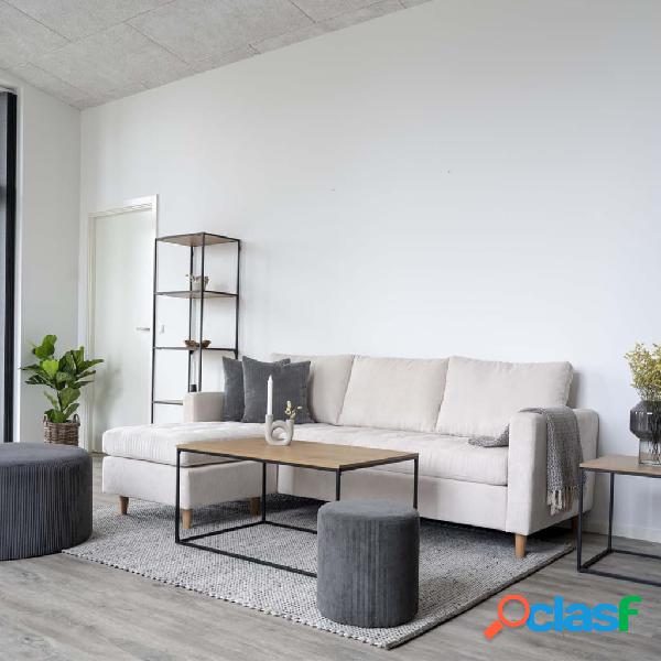 House Nordic Mesa de centro Avery color roble y negro