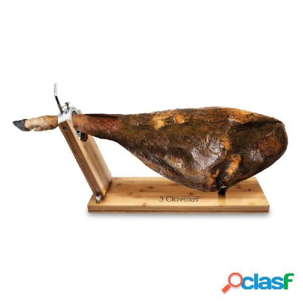 Jamonero de madera Giratorio Plegable 3 Claveles 56x20cm