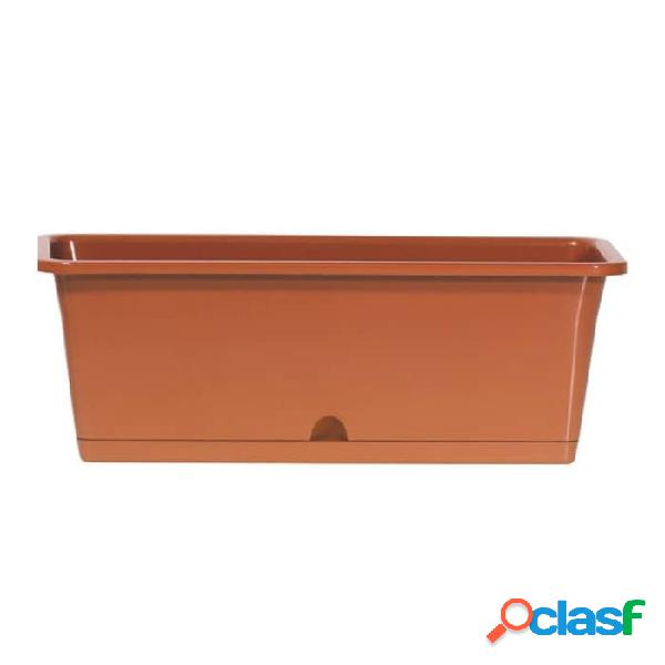 Jardinera de balcón rectangular con gancho Vam Camelia