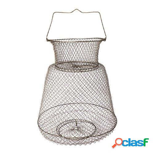 Jaula de pesca portátil plegable de la cesta de pesca de la