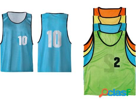 Juego de Chalecos TREMBLAY CT numerados del 1 al 10 Naranja