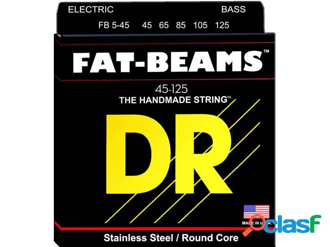 Juego de Cuerdas Bajo Eléctrico DR FB5-45 Fat-Beam (.045