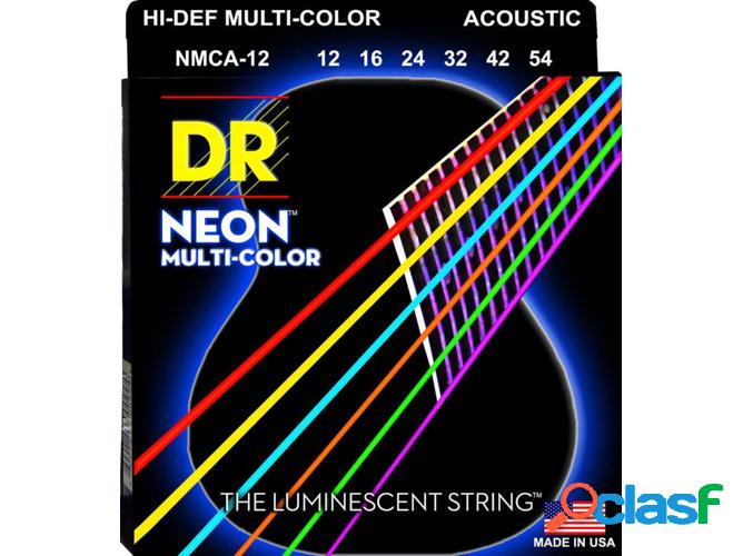 Juego de Cuerdas Guitarra Acústica DR MCA-12 MULTI-COLOR