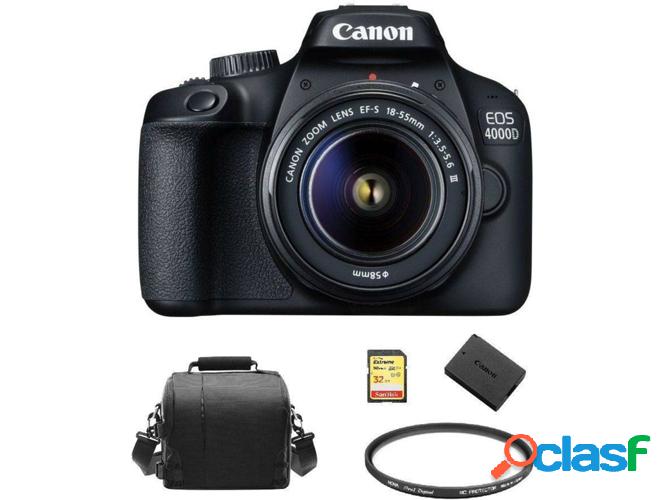 Kit Cámara Réflex CANON EOS 4000D EF-S 18-55MM F3.5-5.6