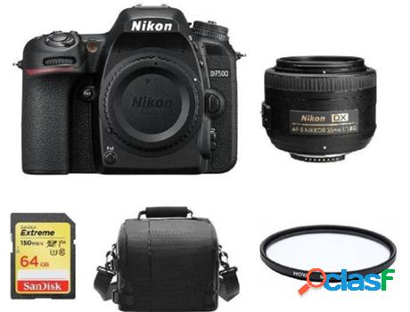 Kit Cámara Réflex NIKON D7500 + AF-S 35MM F1.8G DX +