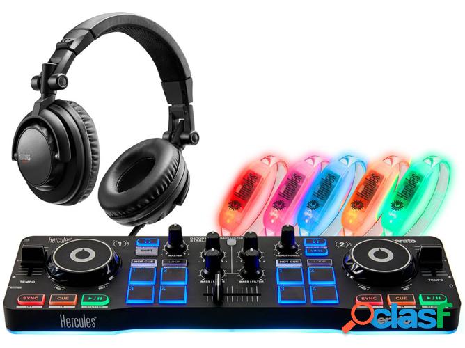 Kit Controlador DJ HERCULES DJParty Set