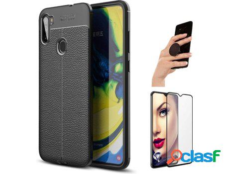 Kit Funda, Protector de Pantalla y Popsocket Samsung A11