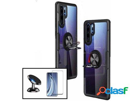 Kit Funda, Soporte y Protector de Cristal Templado Huawei