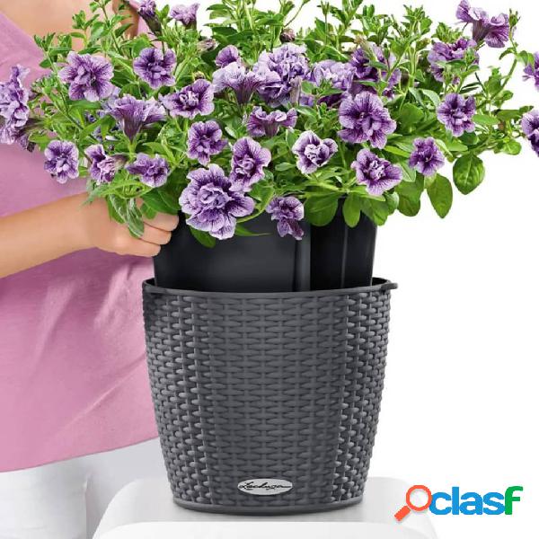 LECHUZA Macetero NIDO Cottage 28 ALL-IN-ONE color granito