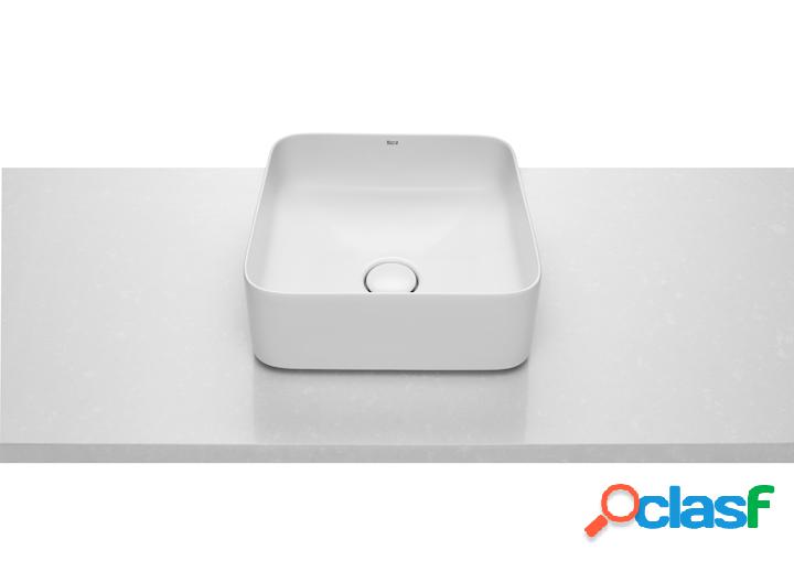 Lavabo de FINECERAMIC® Roca Inspira Square sobre encimera