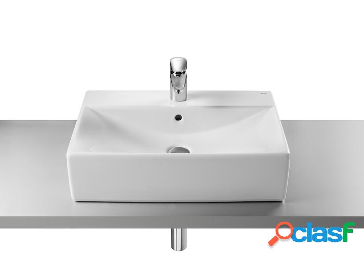 Lavabo de porcelana Roca Diverta sobre encimera