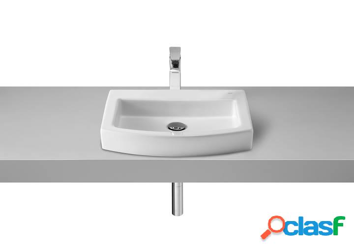 Lavabo de porcelana Roca Hall sobre encimera 520x440x125mm