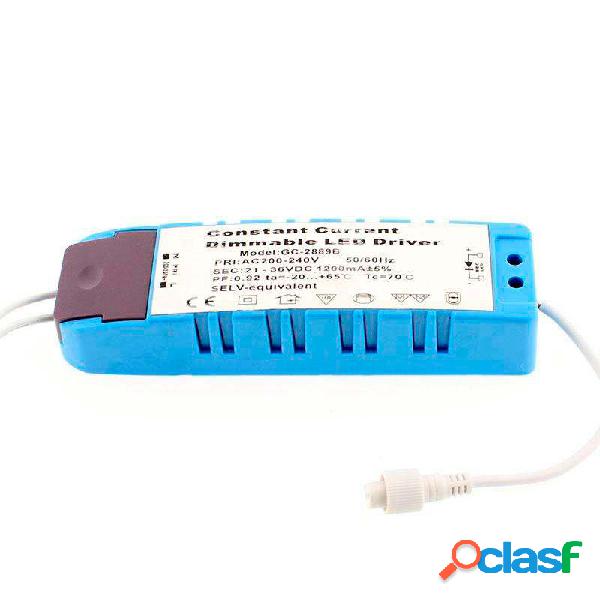 Led driver dc21-36v/43w/1200ma regulable