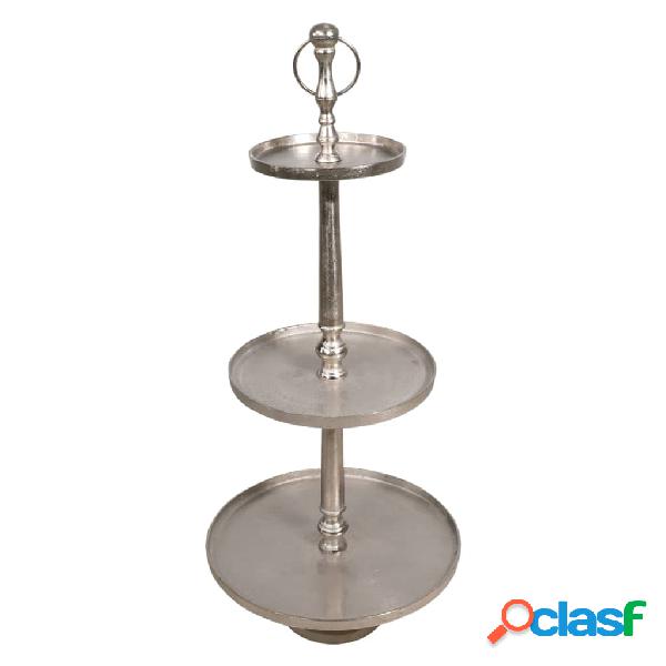 Lesli Living Soporte decorativo 3 niveles Etagere plateado