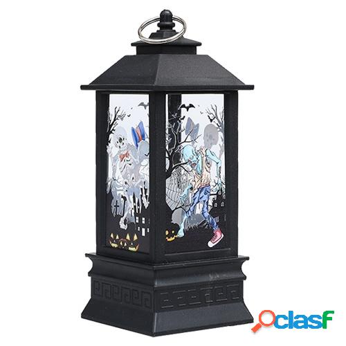 Linterna LED de Halloween LED Luces de hadas Lámpara Bruja