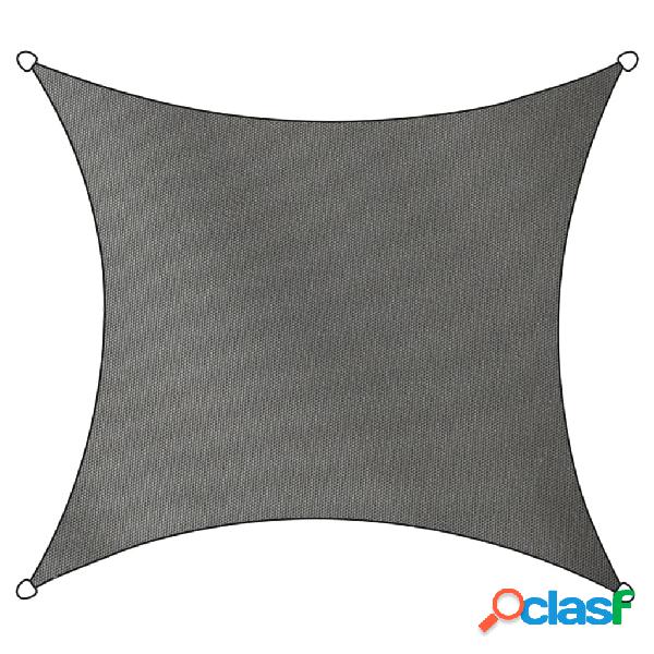 Livin'outdoor Toldo cuadrado Como poliéster gris 3,6x3,6 m