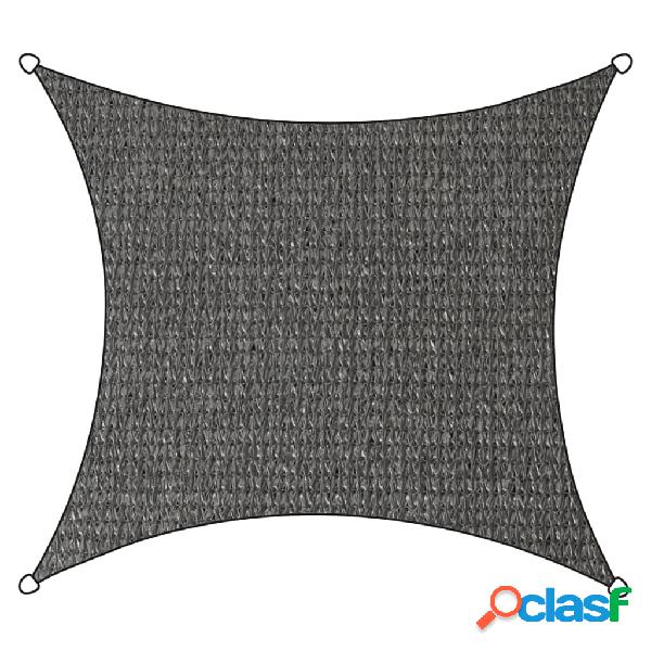 Livin'outdoor Toldo cuadrado Iseo HDPE gris 3,6x3,6 m