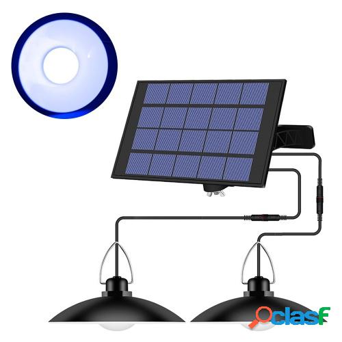 Lámpara colgante de energía solar con panel ajustable