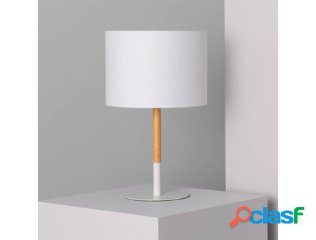 Lámpara de Mesa LEDKIA Silinda (Blanco - E27 - 40 W)