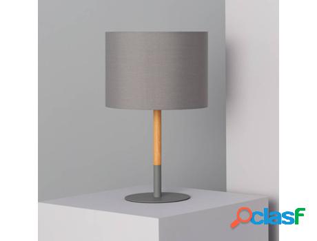 Lámpara de Mesa LEDKIA Silinda (Gris - E27 - 40 W)