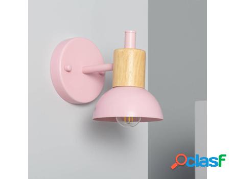 Lámpara de Pared LEDKIA Demarga (Rosa - E27 - 60 W)
