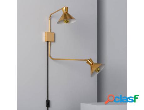 Lámpara de Pared LEDKIA Siamés (Dorado - E27 - 2 x 40W)