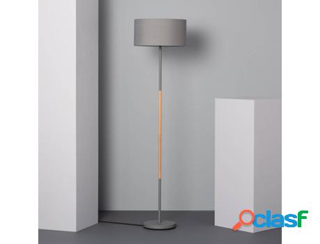 Lámpara de Pie LEDKIA Silinda (Gris - E27 - 40 W)