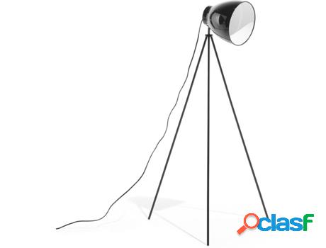 Lámpara de Pie Tamega (Negro - Metal -24x24x128 cm)